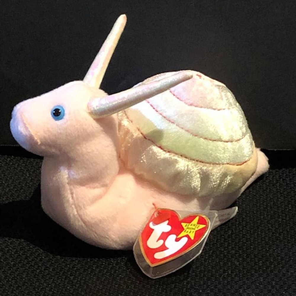 Swirly The Snail Ty Beanie Babies Baby Collection Stuffed Plush Toy with Tag